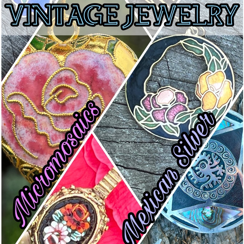 VTG Jewelry & Home - Silver, Cloisonne, Enamel - come 👀 peek! Say 👋 hello!